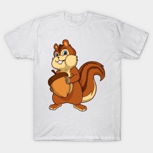 Cartoon chipmunk with nut T-Shirt